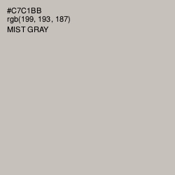 #C7C1BB - Mist Gray Color Image