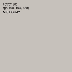 #C7C1BC - Mist Gray Color Image