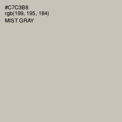 #C7C3B8 - Mist Gray Color Image