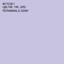 #C7C3E1 - Periwinkle Gray Color Image