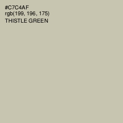 #C7C4AF - Thistle Green Color Image