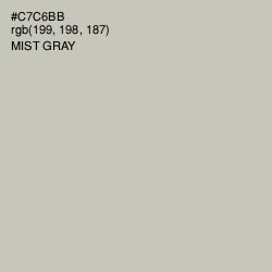 #C7C6BB - Mist Gray Color Image