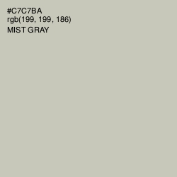 #C7C7BA - Mist Gray Color Image