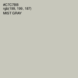 #C7C7BB - Mist Gray Color Image