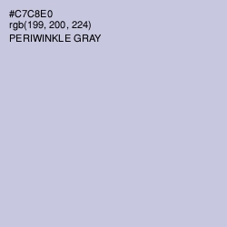 #C7C8E0 - Periwinkle Gray Color Image