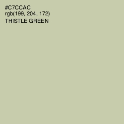 #C7CCAC - Thistle Green Color Image
