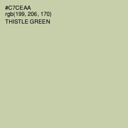 #C7CEAA - Thistle Green Color Image