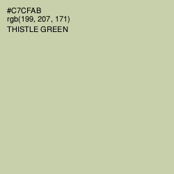 #C7CFAB - Thistle Green Color Image