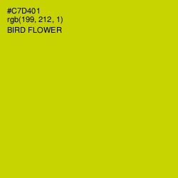 #C7D401 - Bird Flower Color Image