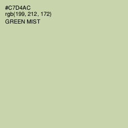#C7D4AC - Green Mist Color Image