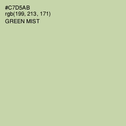 #C7D5AB - Green Mist Color Image