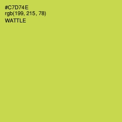 #C7D74E - Wattle Color Image
