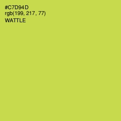 #C7D94D - Wattle Color Image