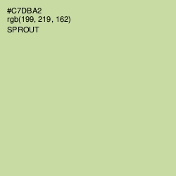 #C7DBA2 - Sprout Color Image