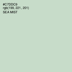 #C7DDC9 - Sea Mist Color Image