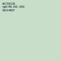 #C7DECB - Sea Mist Color Image