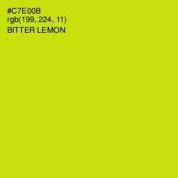 #C7E00B - Bitter Lemon Color Image