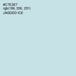 #C7E2E7 - Jagged Ice Color Image
