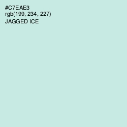 #C7EAE3 - Jagged Ice Color Image