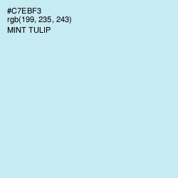 #C7EBF3 - Mint Tulip Color Image