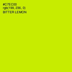 #C7EC00 - Bitter Lemon Color Image