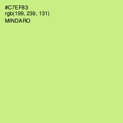 #C7EF83 - Mindaro Color Image