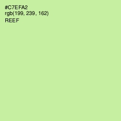 #C7EFA2 - Reef Color Image