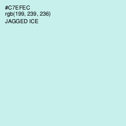 #C7EFEC - Jagged Ice Color Image