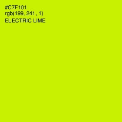#C7F101 - Electric Lime Color Image