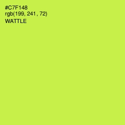 #C7F148 - Wattle Color Image