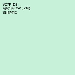 #C7F1D8 - Skeptic Color Image