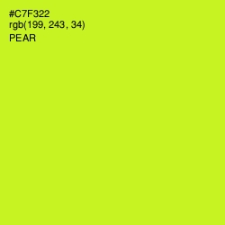 #C7F322 - Pear Color Image