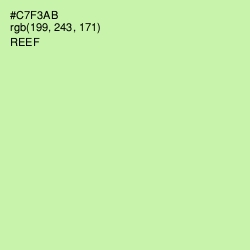 #C7F3AB - Reef Color Image