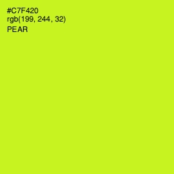 #C7F420 - Pear Color Image