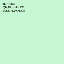 #C7F6D3 - Blue Romance Color Image