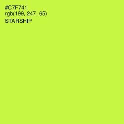 #C7F741 - Starship Color Image