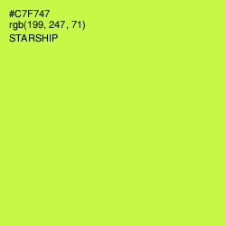 #C7F747 - Starship Color Image