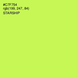 #C7F754 - Starship Color Image