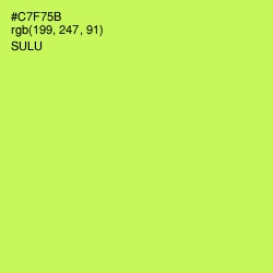 #C7F75B - Sulu Color Image