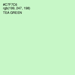 #C7F7C6 - Tea Green Color Image