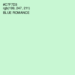 #C7F7D3 - Blue Romance Color Image