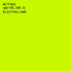 #C7F800 - Electric Lime Color Image