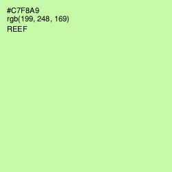 #C7F8A9 - Reef Color Image