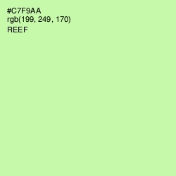 #C7F9AA - Reef Color Image
