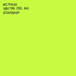 #C7FA40 - Starship Color Image