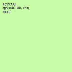 #C7FAA4 - Reef Color Image