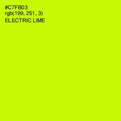 #C7FB03 - Electric Lime Color Image