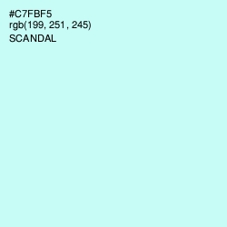 #C7FBF5 - Scandal Color Image