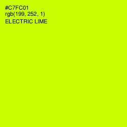 #C7FC01 - Electric Lime Color Image