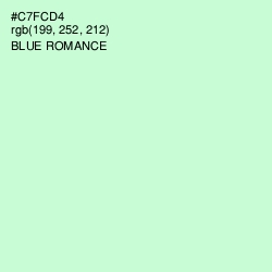 #C7FCD4 - Blue Romance Color Image